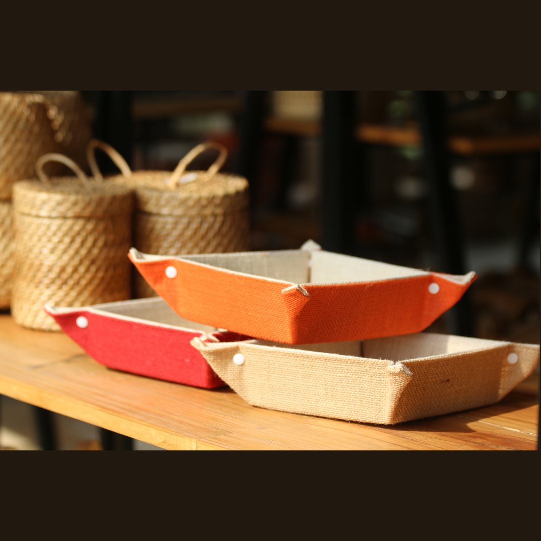Jute Tray Set of 3 - Image 2