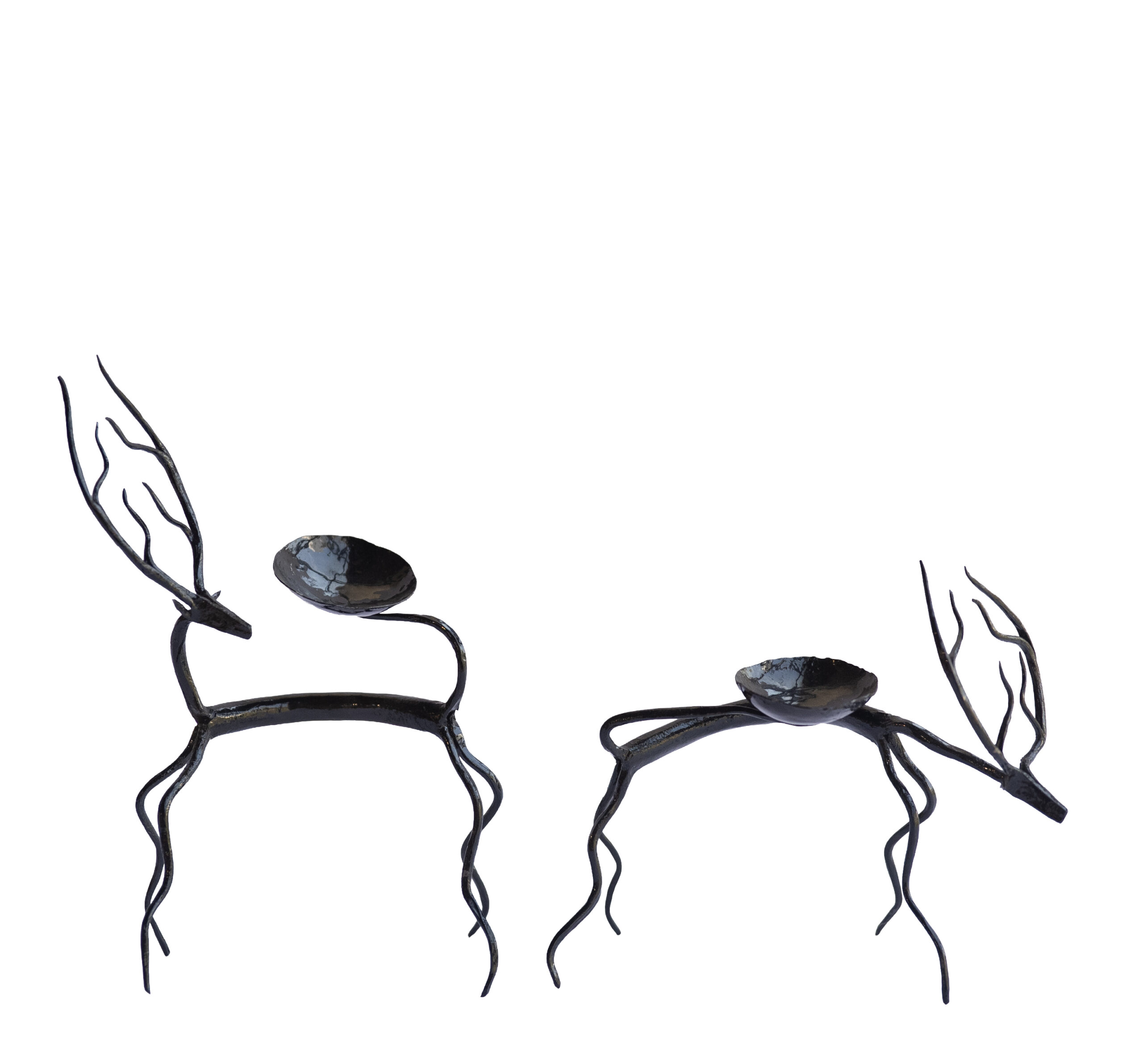 Wrought Iron Deer Set of 2