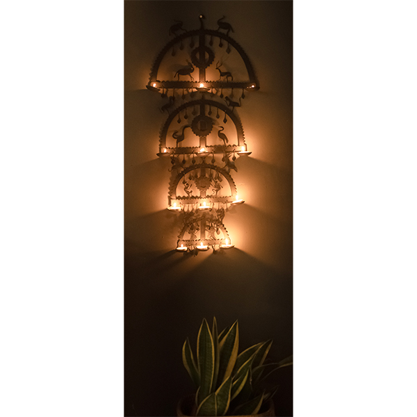 Metal 4 layered Wrought Iron