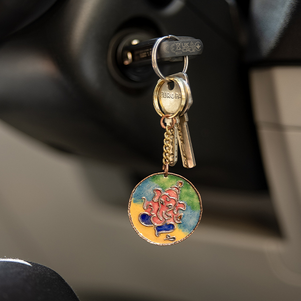 Copper Keychain Set of 2