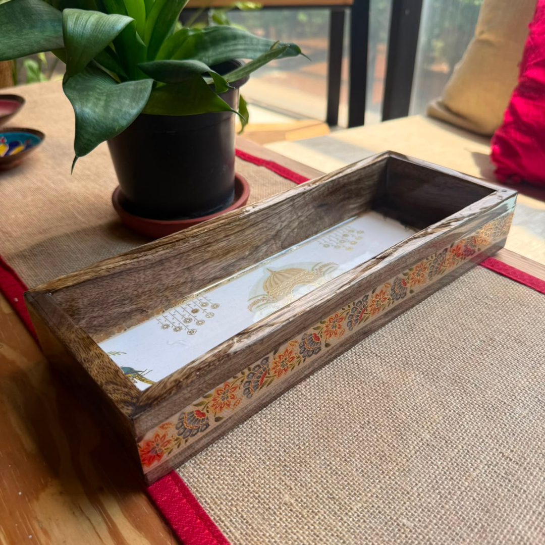 Royal Heritage Wooden Decorative Tray - Image 2